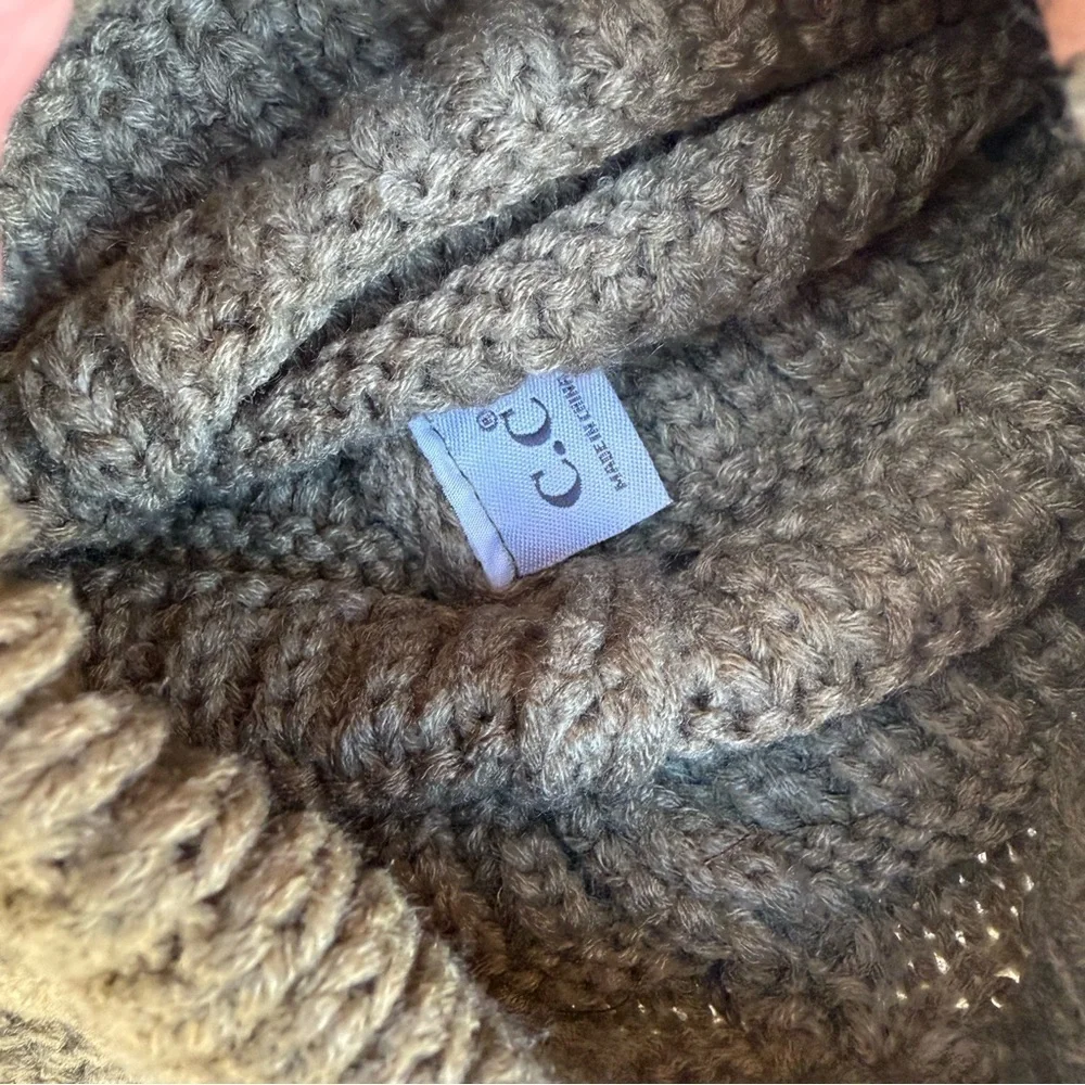 CC Womens Olive Green Knit Beanie Hat